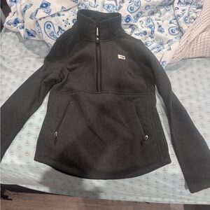 The North Face Charcoal Gray Half-Zip Jacket